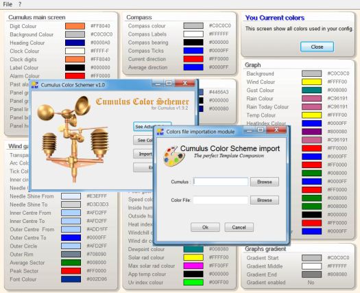 Cumulus Color Schemer Screen capture